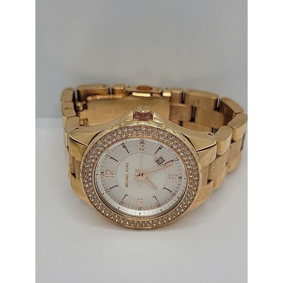 MICHAEL KORS MK5403 Women's Stainless Steel Analog White Dial Quartz Watch AM161 - Picture 7 of 11